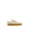 Bluemarble Wavy Applique Sneakers In Beige Leather
