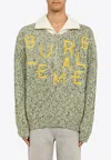 Bluemarble Logo-embroidered Virgin Wool-blend Jumper In Multicolor