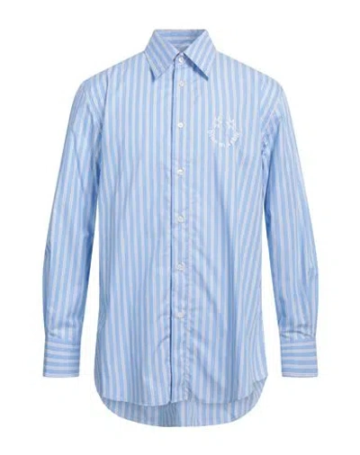 Bluemarble Man Shirt Light Blue Size M Cotton