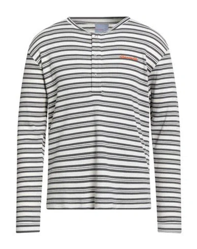 Bluemarble Man T-shirt White Size L Cotton In Gray