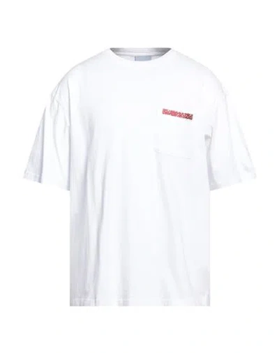 BLUEMARBLE BLUEMARBLE MAN T-SHIRT WHITE SIZE XL ORGANIC COTTON