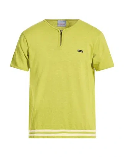 Bluemarble Man T-shirt Lime Green Size M Cotton