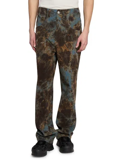 Bluemarble Men's Camouflage Cotton Baggy-fit Pants