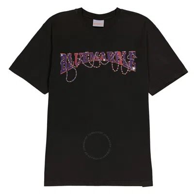 BLUEMARBLE BLUEMARBLE MEN'S MARDI GRAS LOGO PRINT T-SHIRT