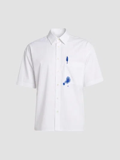 Bluemarble Men's Pen Office Shirt In White
