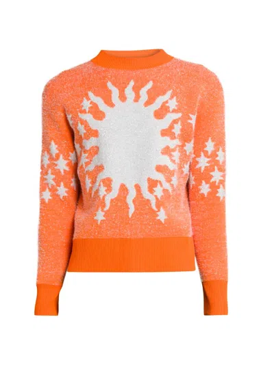 Bluemarble Men's Sun & Stars Sweater In Orange