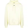 Bluemarble Fleeced-cotton Hoodie With Patch Pocket In Yellow