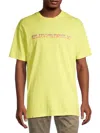 Bluemarble Yellow T-shirt With Maxi Print In Yellow