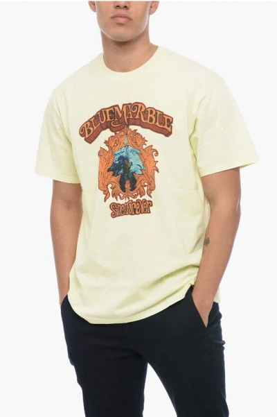Bluemarble Man T-shirt Yellow Size Xl Cotton In Red