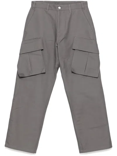 Bluemarble Saddle Cargo Trousers In Grey