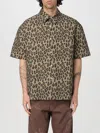 BLUEMARBLE SHIRT BLUEMARBLE MEN COLOR BROWN,F55185032