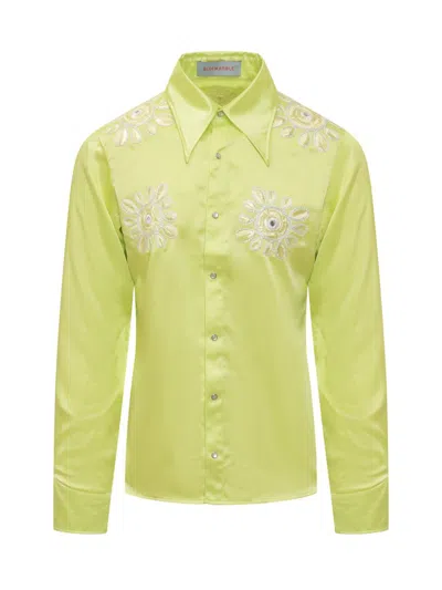 Bluemarble Green Embroidered Shirt
