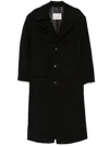 Bluemarble Single-breasted Coat In Black