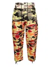 Bluemarble Triple Cargo Camouflage Trousers In Multi