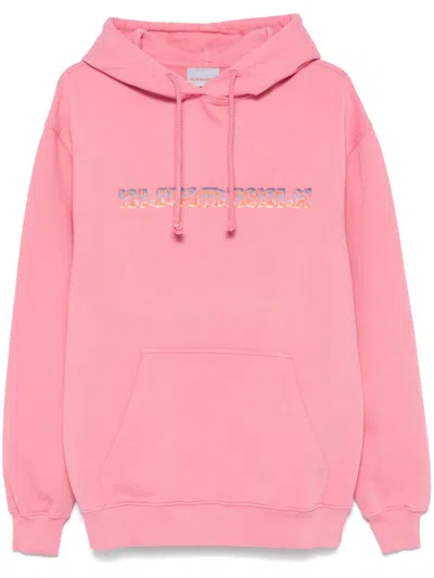 Bluemarble Trippy Leaves Hoodie In Rosa