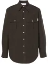 Bluemarble Utilitarian Poplin Shirt In Grey