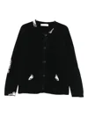 Bluemarble Wool Cardigan In Black