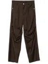 Bluemarble Wool Trousers In Brown