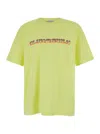 Bluemarble Yellow T-shirt With Maxi Print In Yellow