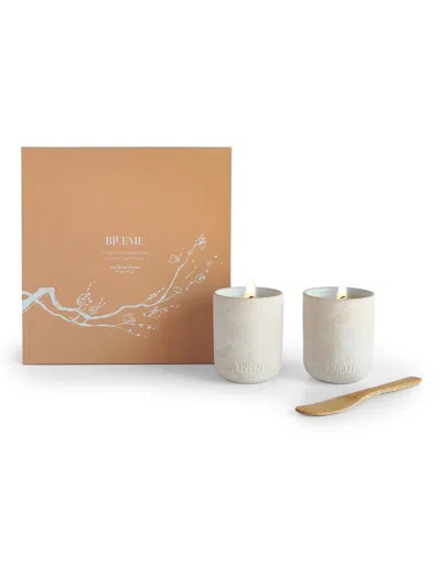 Blueme 2-piece Mini Candle Set In Neutral
