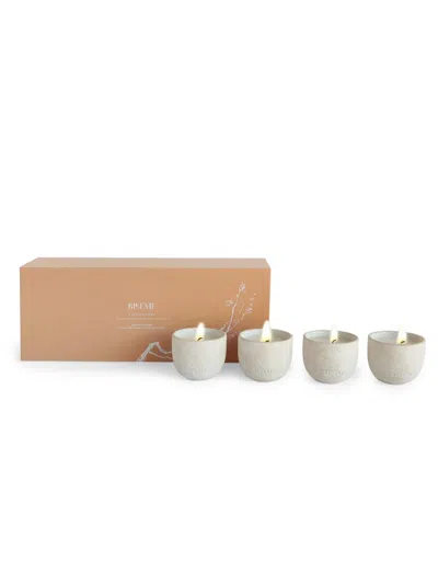 Blueme 4-piece Votive Candle Set In Multi