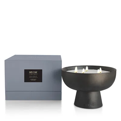 Blueme Balance White Lotus & Tea Giant Ceramic Candle 45 Oz. In Black