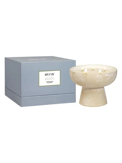 BLUEME BALANCE WHITE LOTUS & TEA LARGE CERAMIC CANDLE