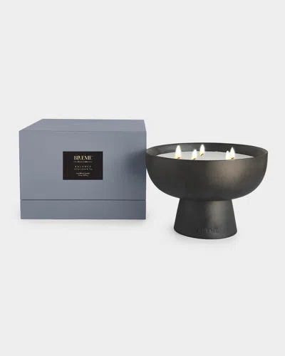 Blueme Blk Balance Giant Candle - White Lotus & Tea In Black