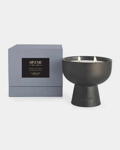 Blueme Blk Nostalgia Medium Candle - Bergamot & Musk In Black