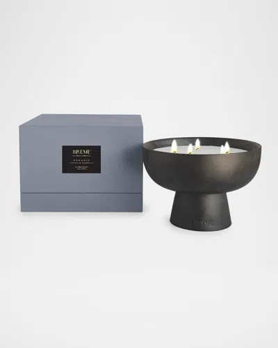 Blueme Blk Romance Giant Candle - Oakmoss & Sandalwood In Black