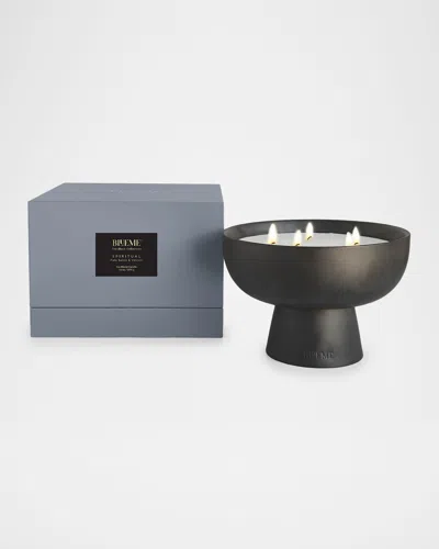 Blueme Blk Spiritual Giant Candle - Palo Santo & Vetiver In Black