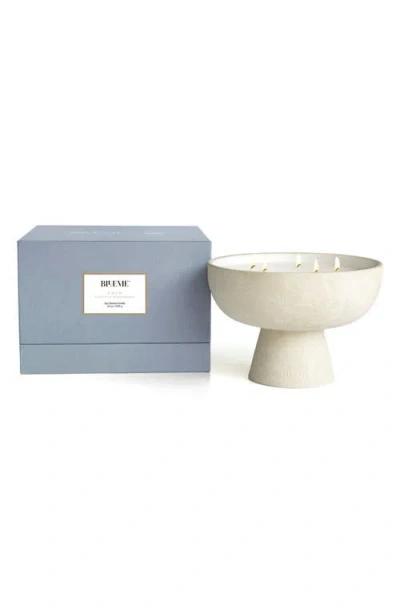 Blueme Calm Giant Ceramic Candle In Neutral
