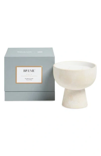 Blueme Calm Medium Ceramic Candle In Neutral