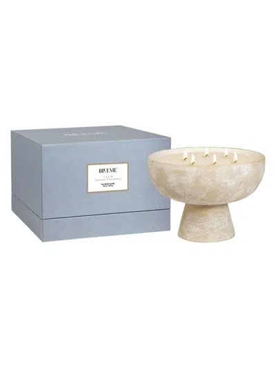 Blueme Calm Osmanthus & Sandalwood Giant Ceramic Candle In Neutral