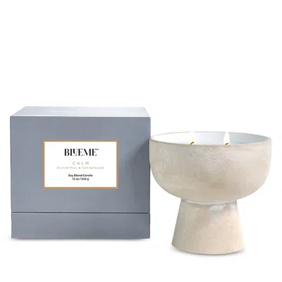 Blueme Calm Osmanthus & Sandalwood Soy Blend Candle 12 Oz.