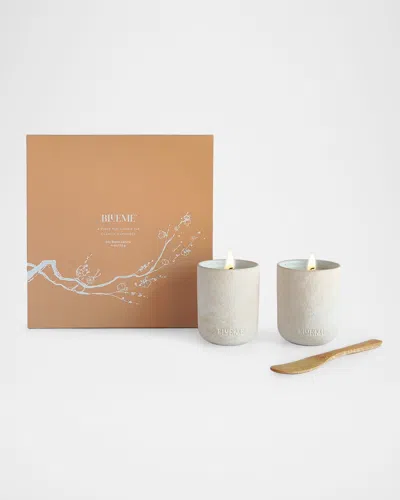 Blueme Clarity & Happiness 2-piece Candle Set In Neutral