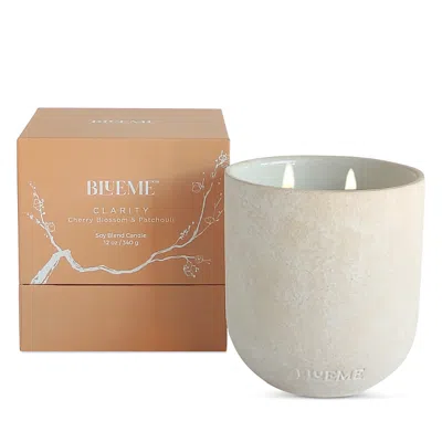 Blueme Clarity Candle, 12 Oz. In White