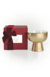 Blueme Festive Medium Ceramic Candle In Gold