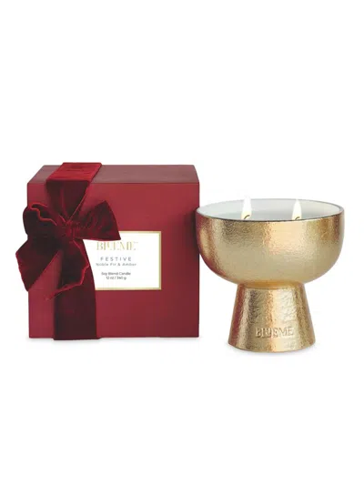BLUEME FESTIVE NOBLE FIR & AMBER CERAMIC CANDLE
