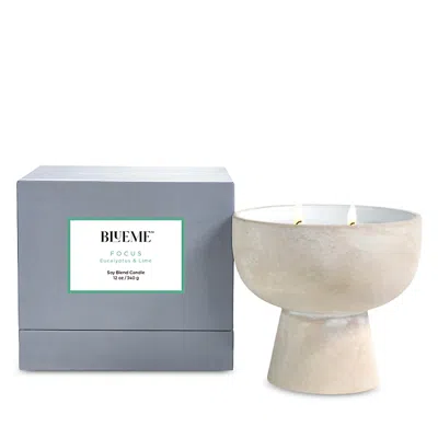 Blueme Focus Eucalyptus & Lime Soy Blend Candle 12 Oz.