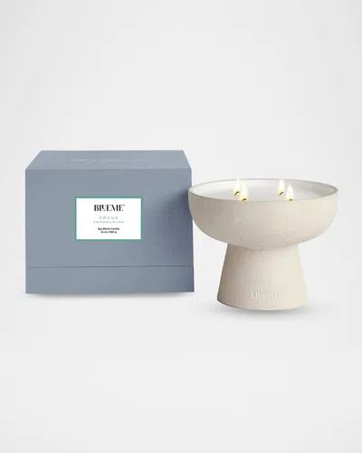 Blueme Focus Large Candle - Eucalyptus & Lime In Neutral