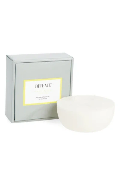 Blueme Happiness Medium Candle Wax Refill In White