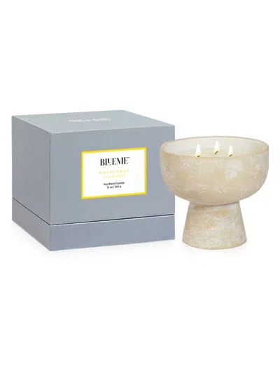 Blueme Happiness Yuzu & Ginger Medium Ceramic Candle In Neutral