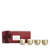 Blueme Holiday 4-piece Travel Votive Set In Gold