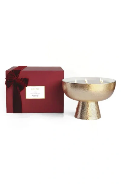 Blueme Joy Giant Ceramic Candle In Gold
