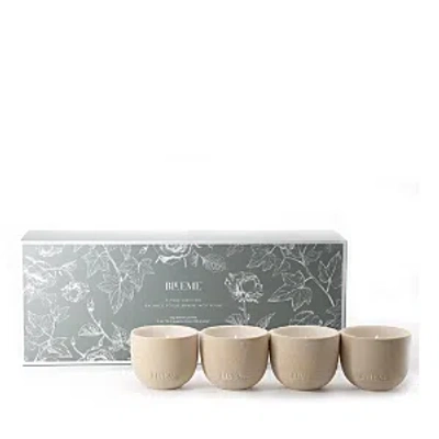 Blueme Mother's Day 4 Piece Ceramic Votive Set: Balance, Focus, Renew, Nostalgia In Multi