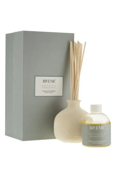 Blueme Nostalgia Small Ceramic Reed Diffuser In Gray