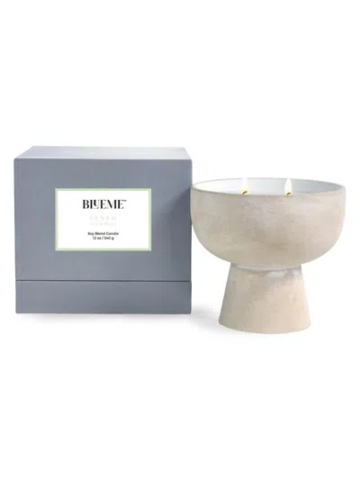Blueme Renew Ivy & Rose Scented Candle In Neutral