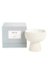 Blueme Romance Medium Ceramic Candle In White