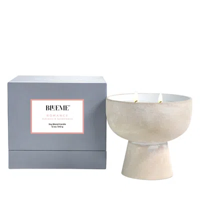 BLUEME ROMANCE OAKMOSS & SANDALWOOD SOY BLEND CANDLE 12 OZ.